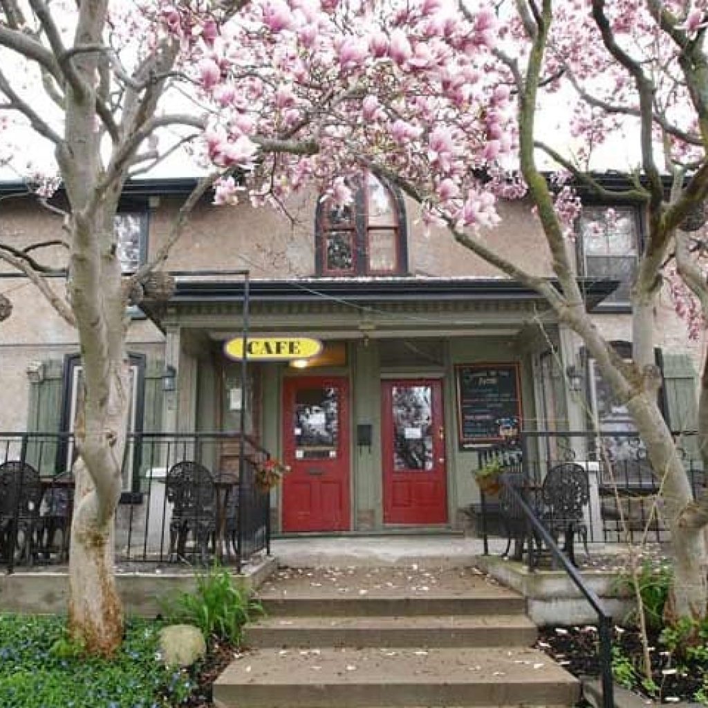 Photo of the outside of Einstein's Cafe in Guelph