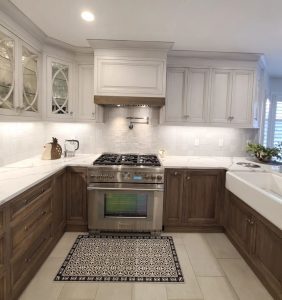 A photo of a renovated kitchen by Sutcliffe Kitchens.